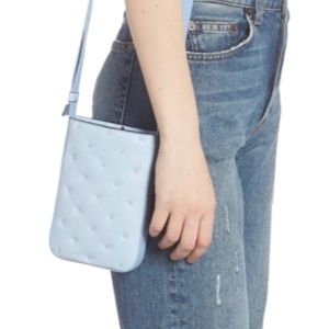 Rag & Bone Crossbody Handbag, Riser Leather, Phone Pouch, Blue, Soft Leather NWT